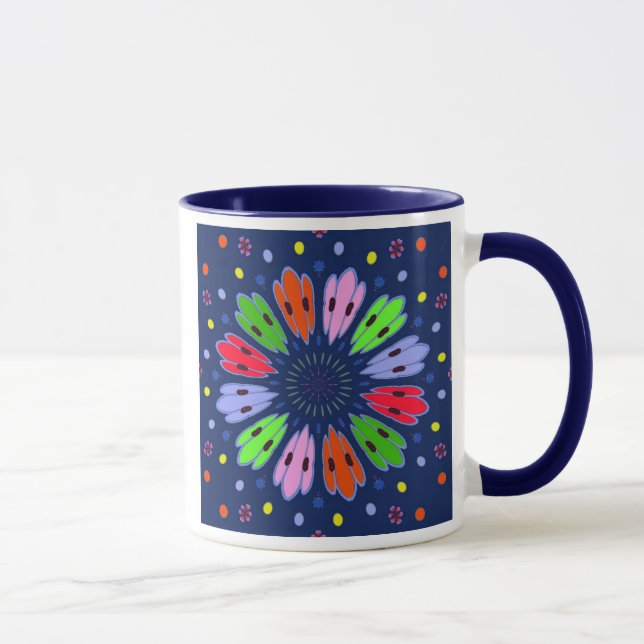 Pfau-Federn Tasse (Rechts)