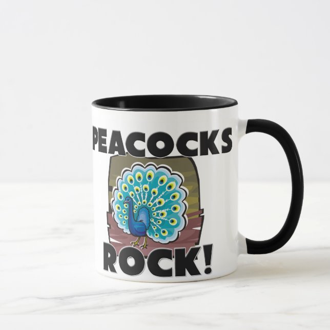 Pfau-Felsen Tasse (Rechts)