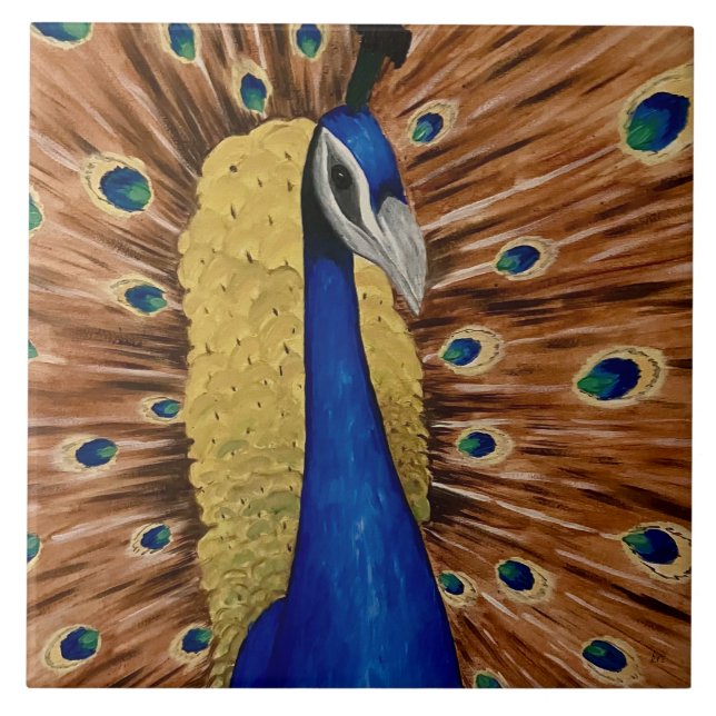 Pfau Fliese (Vorderseite)