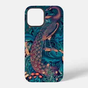 Pfau im Wald, William Morris iPhone 12 Hülle