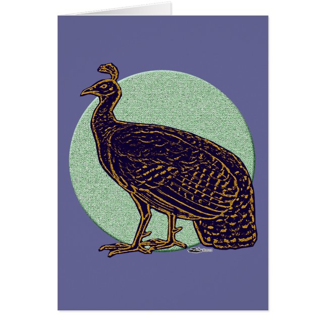 Pfau: Impressionistischer Kongo Hen (Vorne)