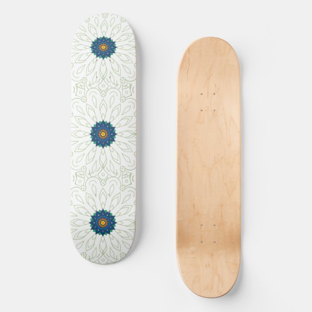 Pfau Inspiration Skateboard (Vorderseite)