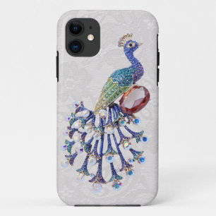 Pfau-Juwel-Bild-Paisley-Spitze-Foto Case-Mate iPhone Hülle