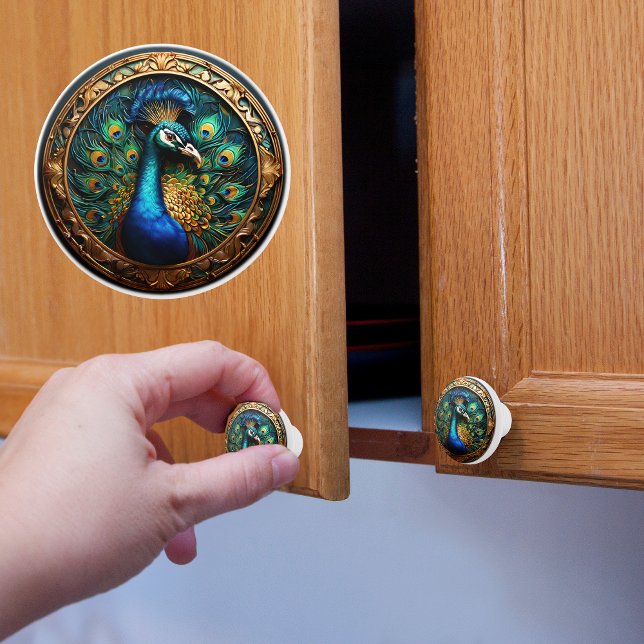 Pfau  keramikknauf (Von Creator hochgeladen)