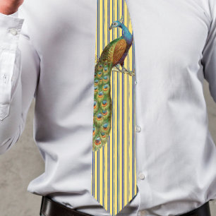 Pfau-Krawatte für Hochzeiten und besondere Anlässe Krawatte