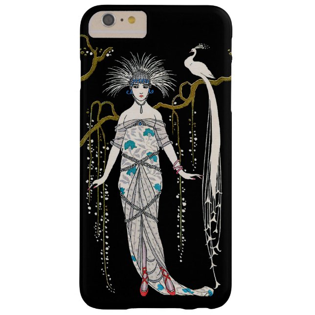 Pfau Kunst-Deko-Georges Barbier iPhone 6 Plusfall Case-Mate iPhone Hülle (Rückseite)