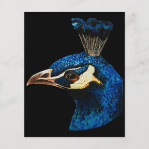 Pfau Kunst Design   Geschenk für Tierliebhaber Flyer