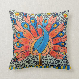 Pfau-Kunst-Kissen Kissen