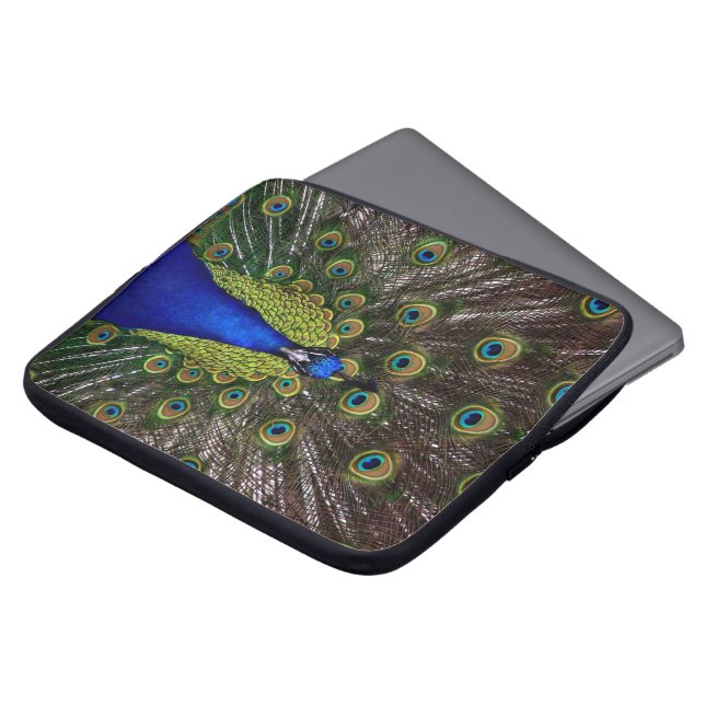 Pfau-Laptop-Hülsen Laptopschutzhülle (Vorne Oben)