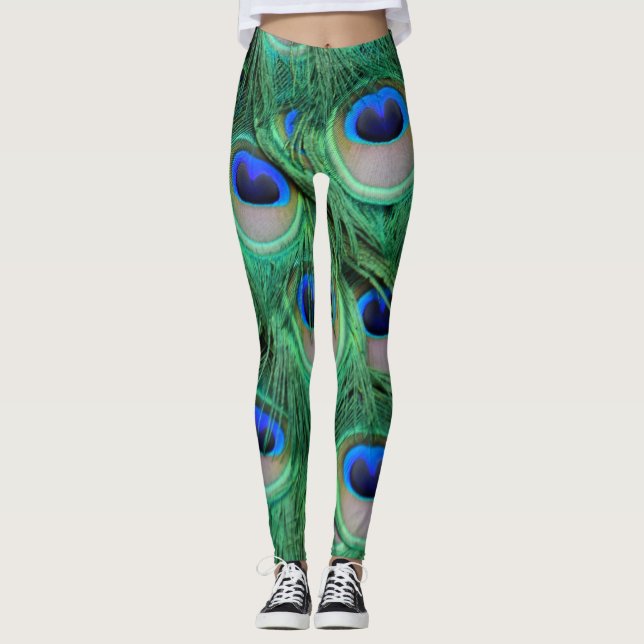 Pfau-Leggings Leggings (Vorderseite)
