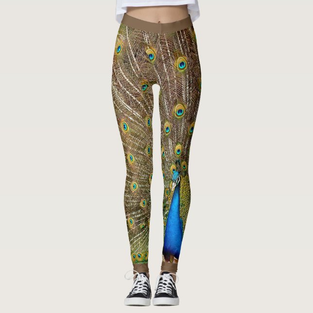 Pfau-Leggings Leggings (Vorderseite)