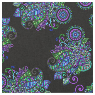 Pfau-Mandala Stoff