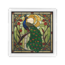 Pfau Nouveau Acrylglas-Serviertablett