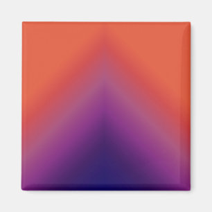 Pfau-Ombre Rot Magnet
