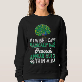 Pfau Peahen Bird Ornithologin Magic Peacock Sweatshirt