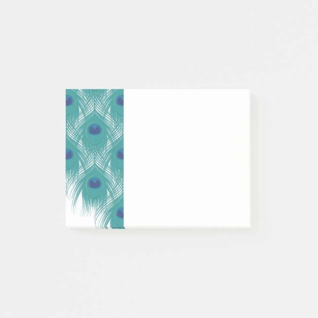 Pfau Posten-es-Anmerkungen Post-it Klebezettel (Vorderseite)