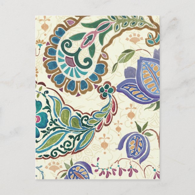 Pfau Postkarte (Vorderseite)