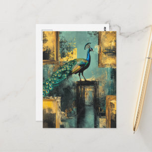 Pfau Postkarte