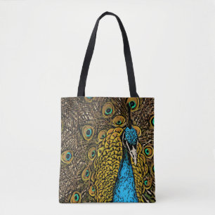 Pfau-Pracht-Illustration Tasche