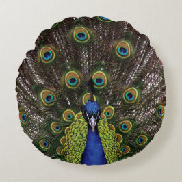 Pfau Rundes Kissen