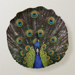 Pfau Rundes Kissen