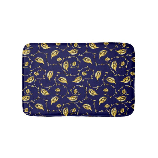 Pfau-Sari-Muster Badematte (Vorderseite)