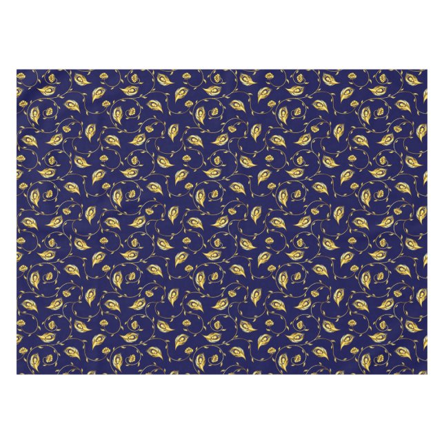 Pfau-Sari-Muster Tischdecke (Vorderseite (Horizontal))