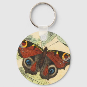 Pfau-Schmetterling Schlüsselanhänger