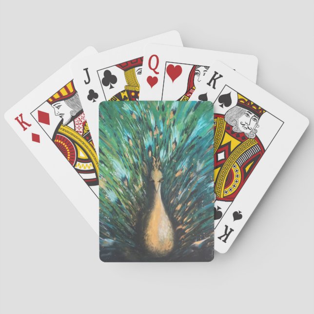 Pfau-Spielkarten Spielkarten (Rückseite)