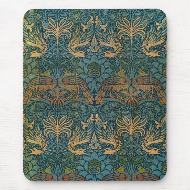 Pfau und Drache, 1878 von William Morris Mousepad (Vorne)
