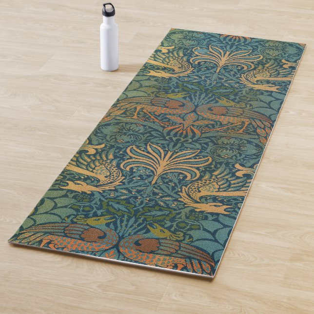 Pfau und Drache, 1878 von William Morris Yogamatte (Beispiel)