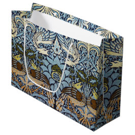 Pfau und Drache, William Morris große Geschenktasc Geschenktüte