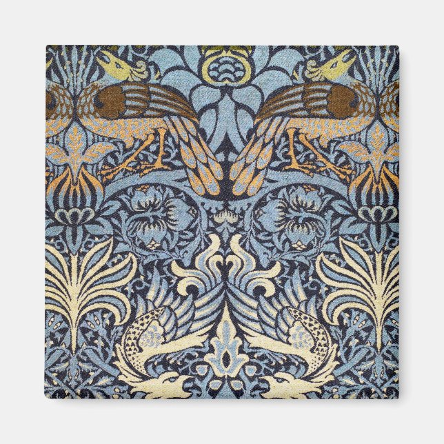 Pfau und Dragon, William Morris Magnet (Vorne)