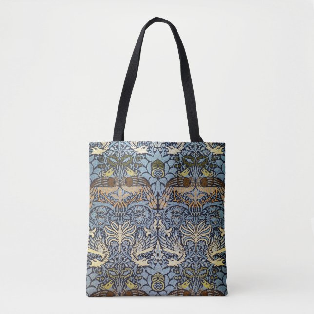 Pfau und Dragon, William Morris Tasche (Vorderseite)