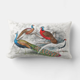 Pfau und Fasane - Oliver Goldsmith - Lendenkissen