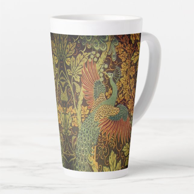 Pfau und Viktorianischer Kakhahn Milchtasse (Rechte Ecke)