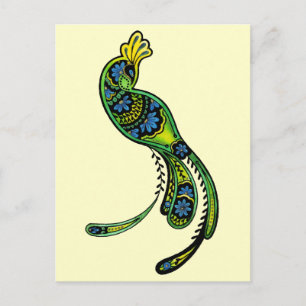 Pfau Ver. 2 Postkarte