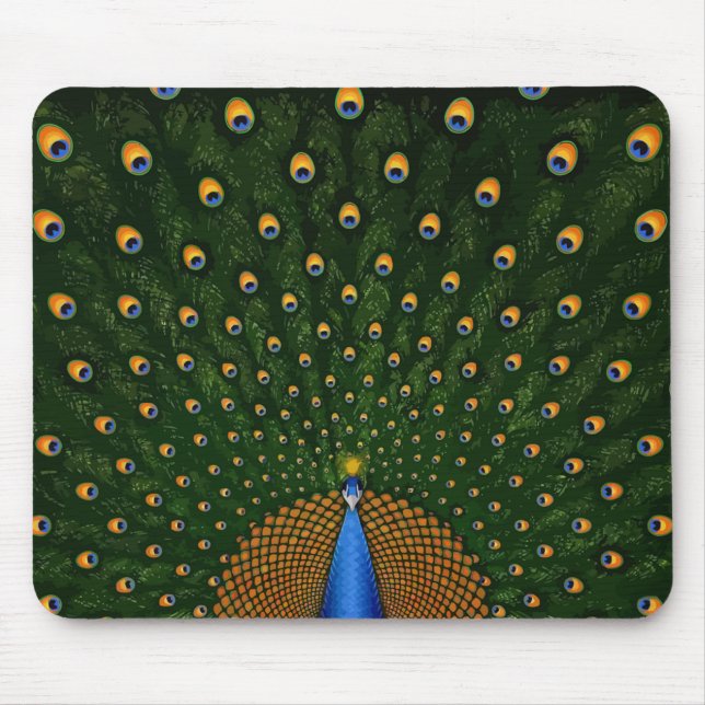 Pfau-Verbreitung Mousepad (Vorne)