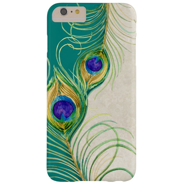 Pfau versieht königlicher Damast-personalisierte Case-Mate iPhone Hülle (Rückseite)