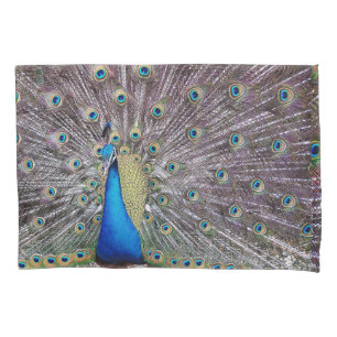 Pfau-Vogel-Tier versieht Pfau-Kissenbezug mit Kissenbezug