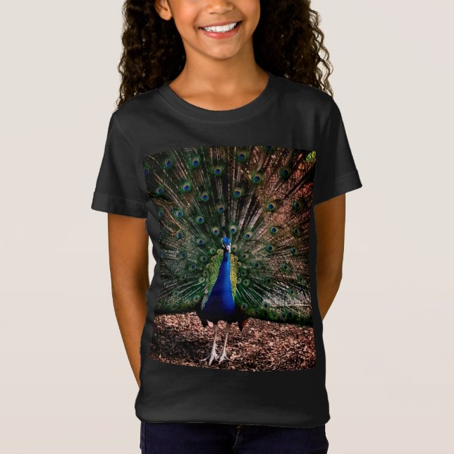 Pfau, Vorderseite T-Shirt (Vorderseite)