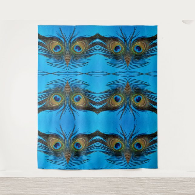 Pfau Wandteppich (Vorderseite)