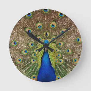 Pfau-Wanduhr Runde Wanduhr