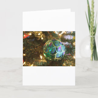 Pfau-Weihnachten Feiertagskarte