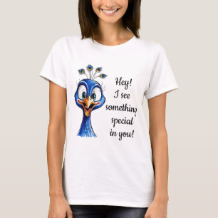 Pfau zur Verbesserung des Spaßes T-Shirt
