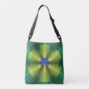 Pfauen-Illusions-All-Over-Print-Tasche Tragetaschen Mit Langen Trägern