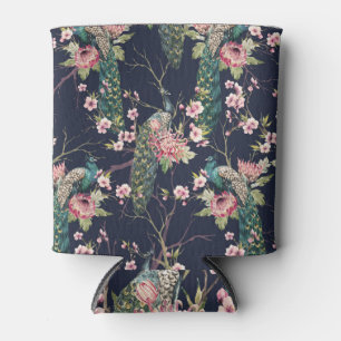 Pfauenbaum, Wasserfarbmuster. Dosenkühler
