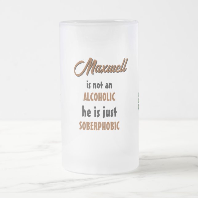 Pfauenbiere Mattierte Tasse (Mittel)