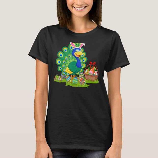 Pfauenbird Ostereier Jagdhaus Ostpfau T-Shirt (Vorderseite)