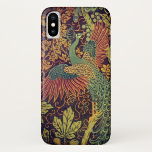 Pfauenblättriger Viktorianischer Jacquardbraun aqu Case-Mate iPhone Hülle